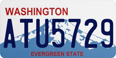 WA license plate ATU5729