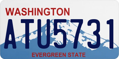 WA license plate ATU5731