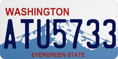 WA license plate ATU5733