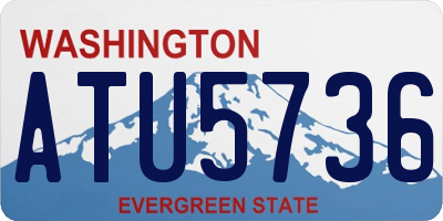 WA license plate ATU5736