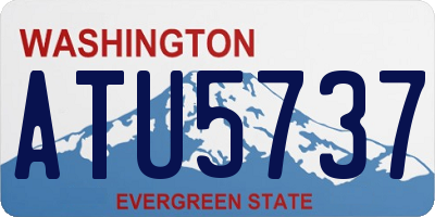 WA license plate ATU5737