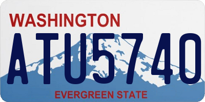 WA license plate ATU5740