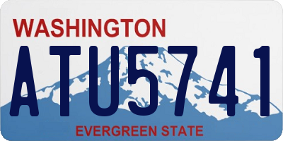 WA license plate ATU5741