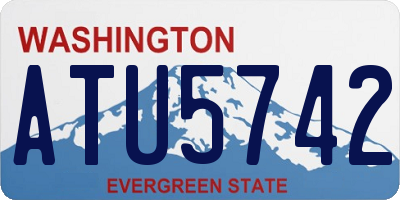 WA license plate ATU5742