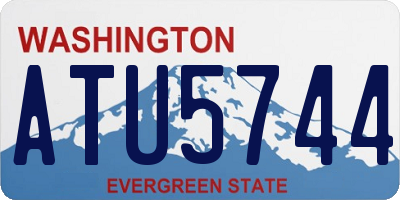 WA license plate ATU5744