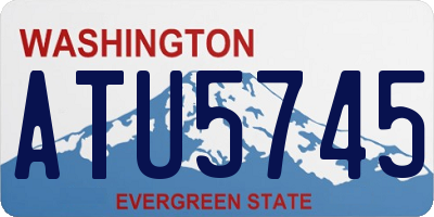 WA license plate ATU5745