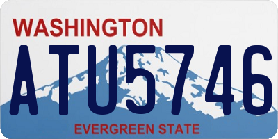 WA license plate ATU5746
