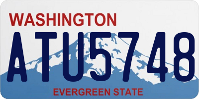 WA license plate ATU5748