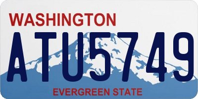 WA license plate ATU5749
