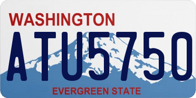 WA license plate ATU5750