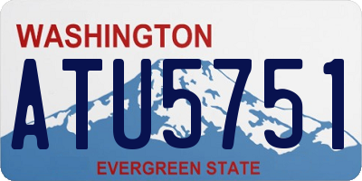 WA license plate ATU5751