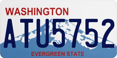WA license plate ATU5752