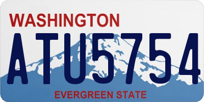 WA license plate ATU5754