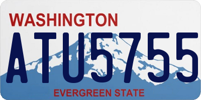 WA license plate ATU5755