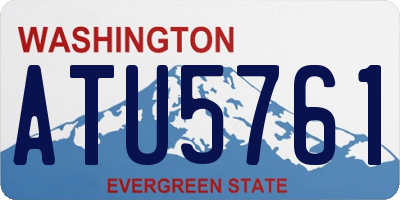 WA license plate ATU5761