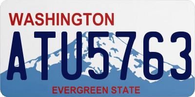 WA license plate ATU5763