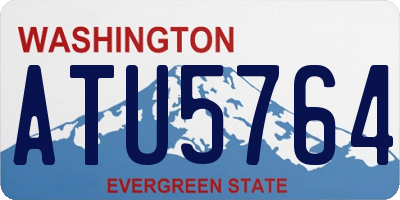 WA license plate ATU5764