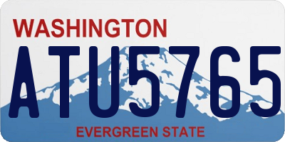 WA license plate ATU5765