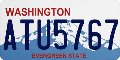 WA license plate ATU5767
