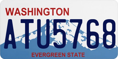 WA license plate ATU5768