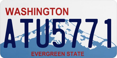 WA license plate ATU5771
