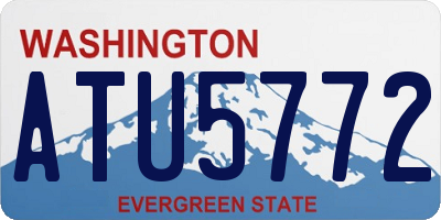 WA license plate ATU5772