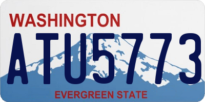 WA license plate ATU5773