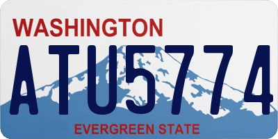 WA license plate ATU5774