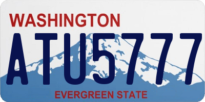 WA license plate ATU5777