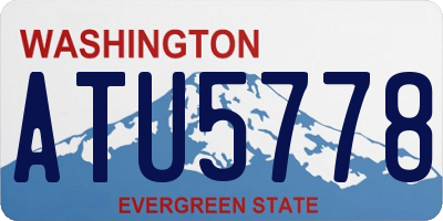 WA license plate ATU5778
