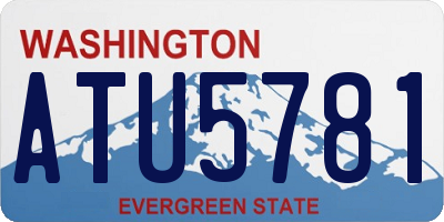 WA license plate ATU5781