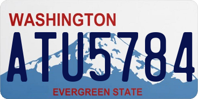 WA license plate ATU5784