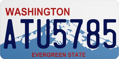 WA license plate ATU5785