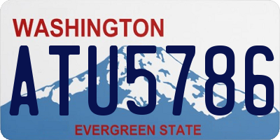 WA license plate ATU5786