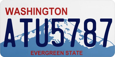 WA license plate ATU5787