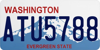 WA license plate ATU5788