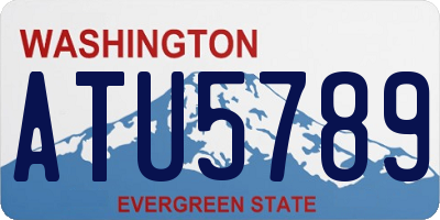 WA license plate ATU5789