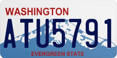 WA license plate ATU5791