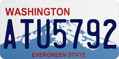 WA license plate ATU5792