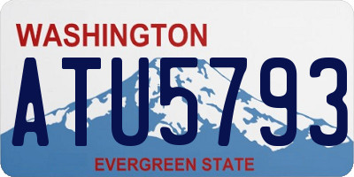 WA license plate ATU5793
