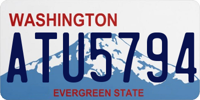 WA license plate ATU5794