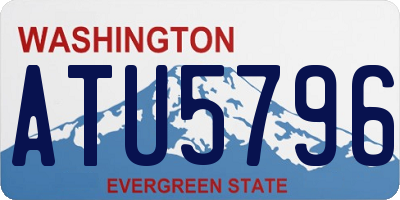 WA license plate ATU5796