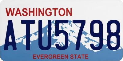 WA license plate ATU5798