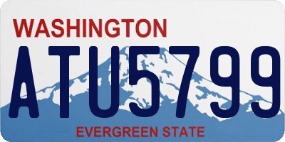 WA license plate ATU5799
