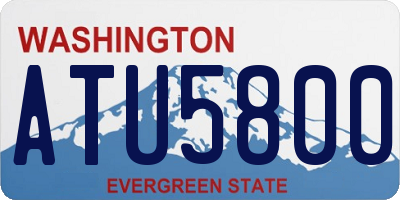 WA license plate ATU5800