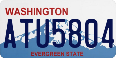WA license plate ATU5804