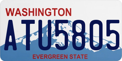 WA license plate ATU5805