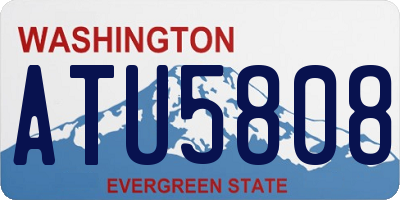 WA license plate ATU5808