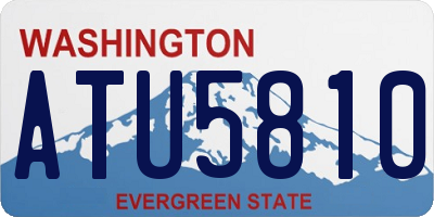 WA license plate ATU5810