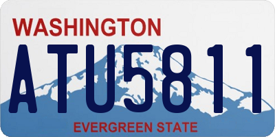 WA license plate ATU5811